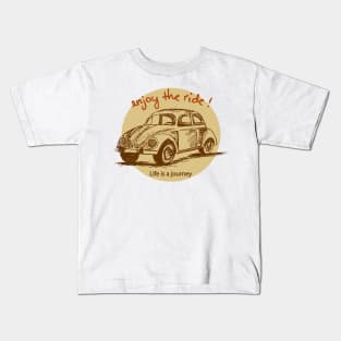 Life is a journey, enjoy the ride. Kids T-Shirt